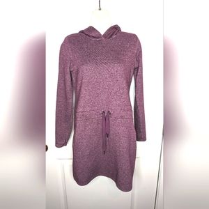 Sweater dress, athletic, purple, size extra small